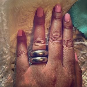 Very heavy solid sterling silver rings